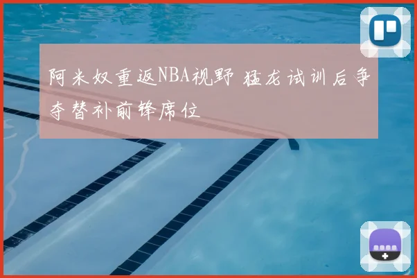 阿米奴重返NBA视野 猛龙试训后争夺替补前锋席位
